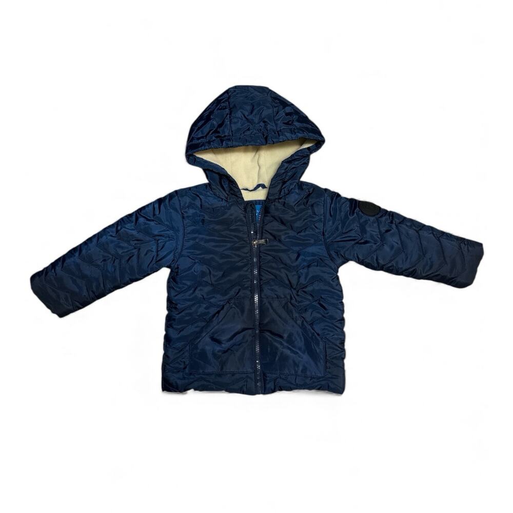 Perry Ellis Toddler Boy Quilted Navy Winter Jacket Size 2T